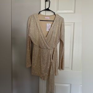 NWT Pink Lily Long Sleeve Romper